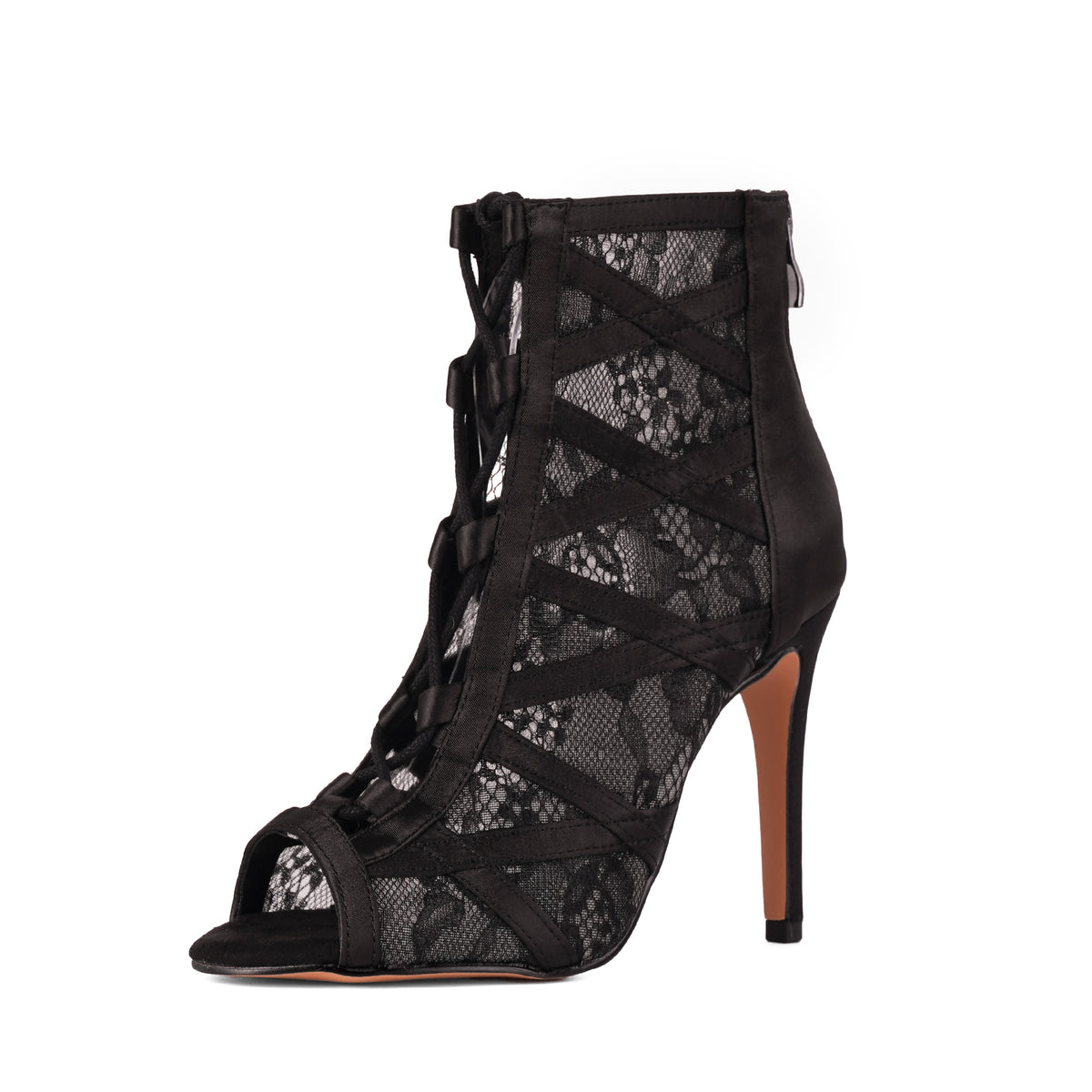 Bella noir - Talons stilettos - Prête à expédier