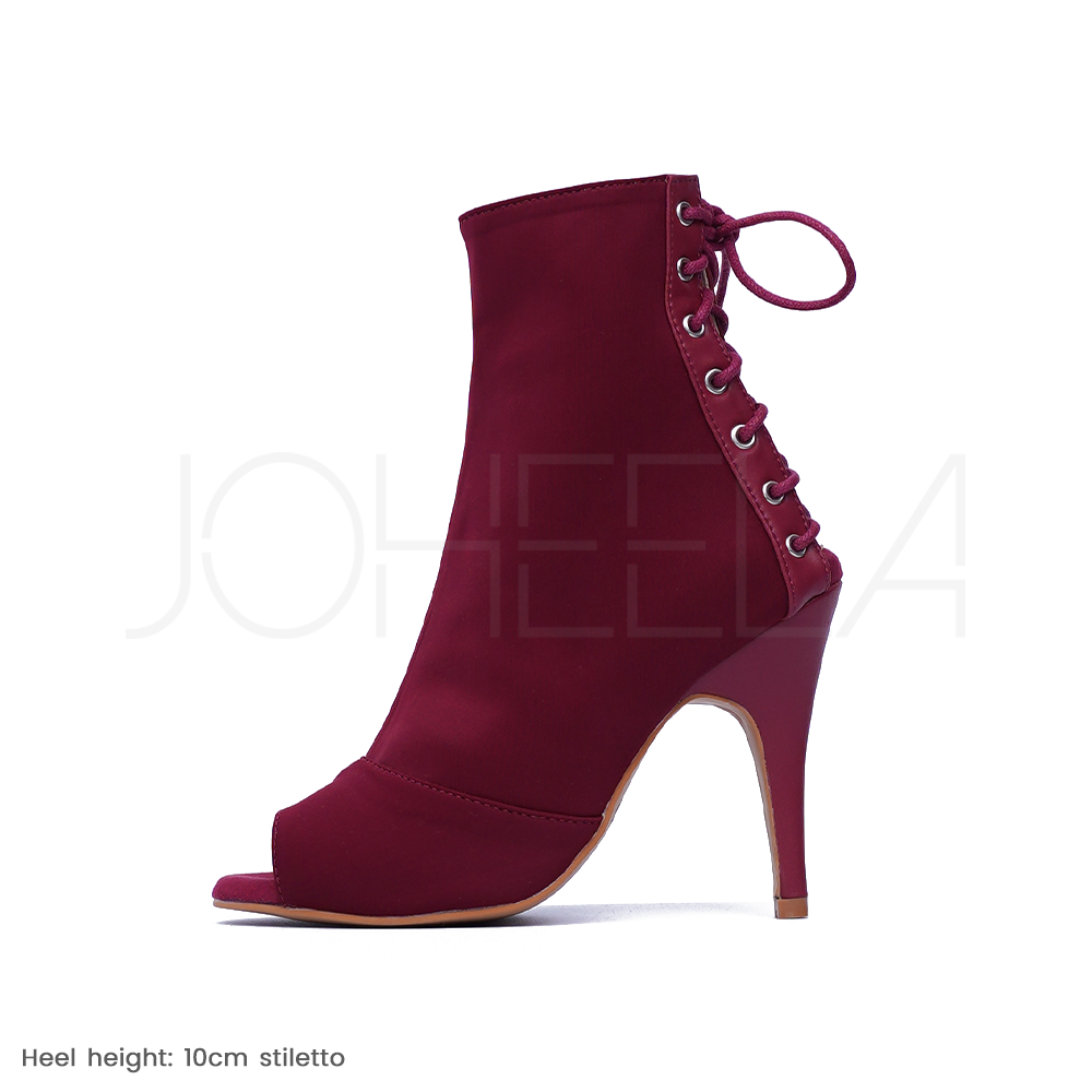 Louane burgundy Stiletto heels Ready to ship Joheela