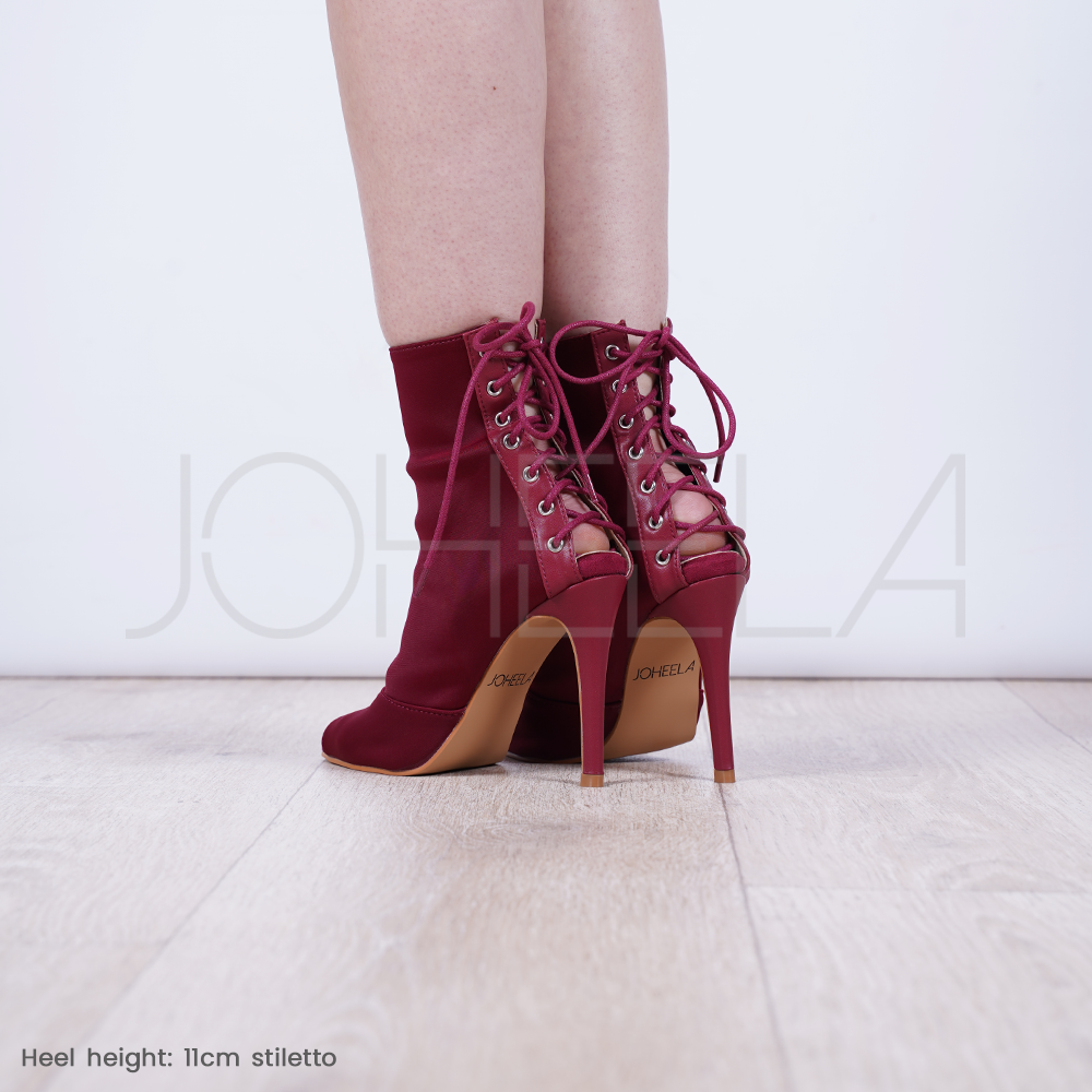 Louane bordeaux Talons stilettos Prete a expedier