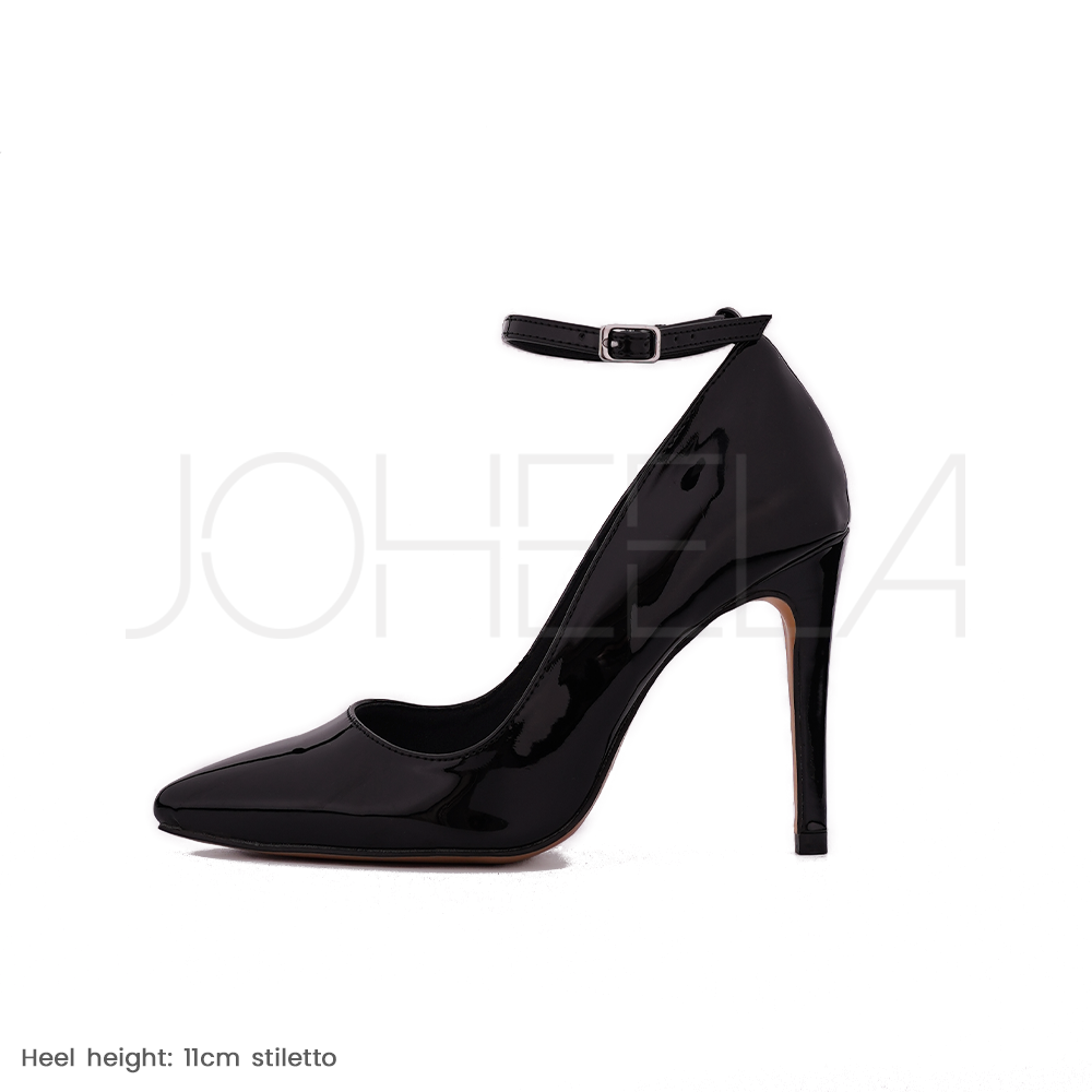 Sabrina noir Talons stilettos Personnalisable