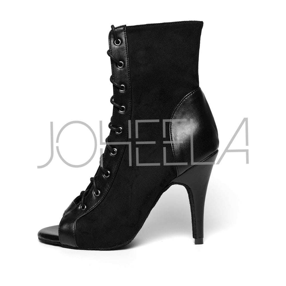 Emma - noir - Paire à la demande Joheela - Heels dance shoes - Chaussure de danse talon