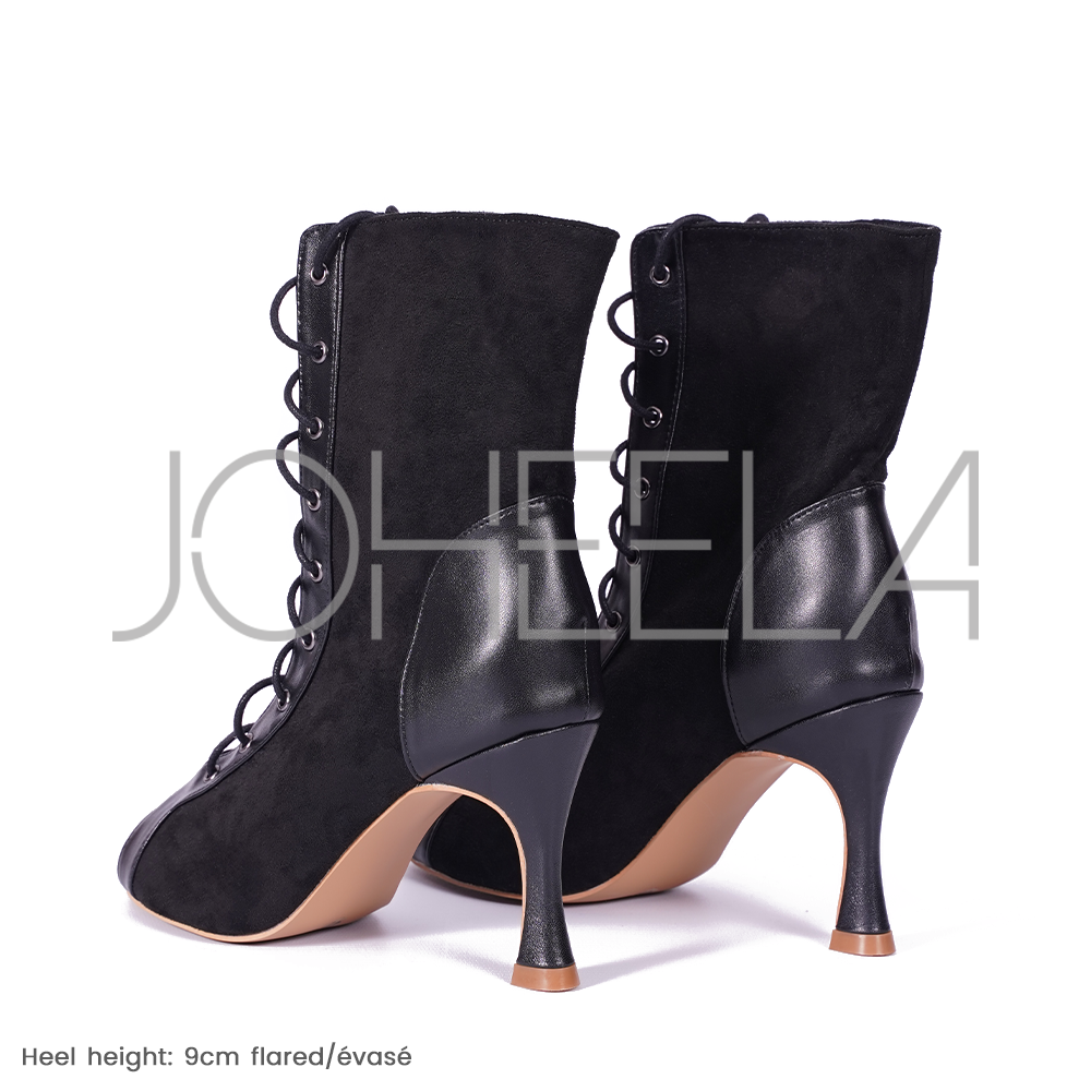 Emma - noir - Paire à la demande Joheela - Heels dance shoes - Chaussure de danse talon