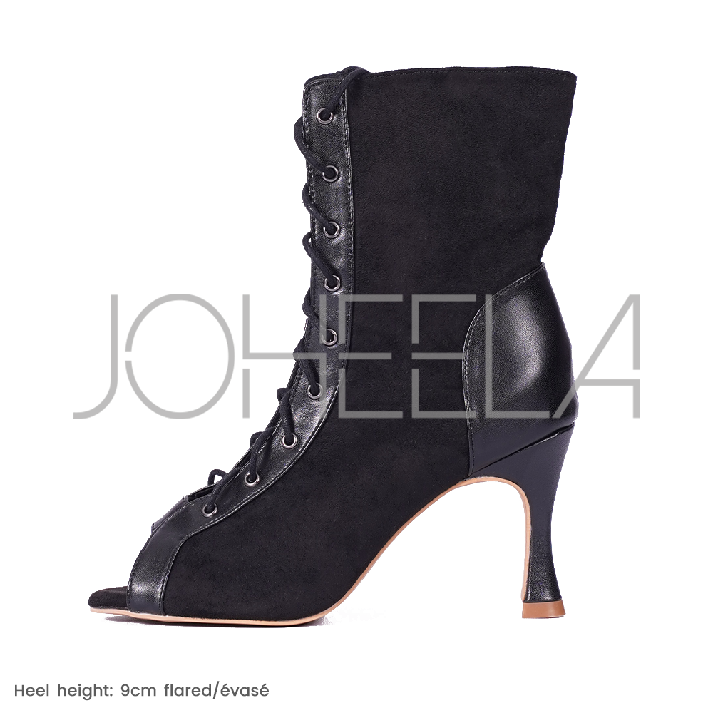 Emma - noir - Paire à la demande Joheela - Heels dance shoes - Chaussure de danse talon