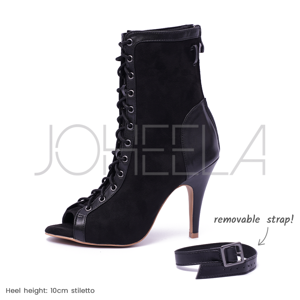 Black high heels thick heel clearance