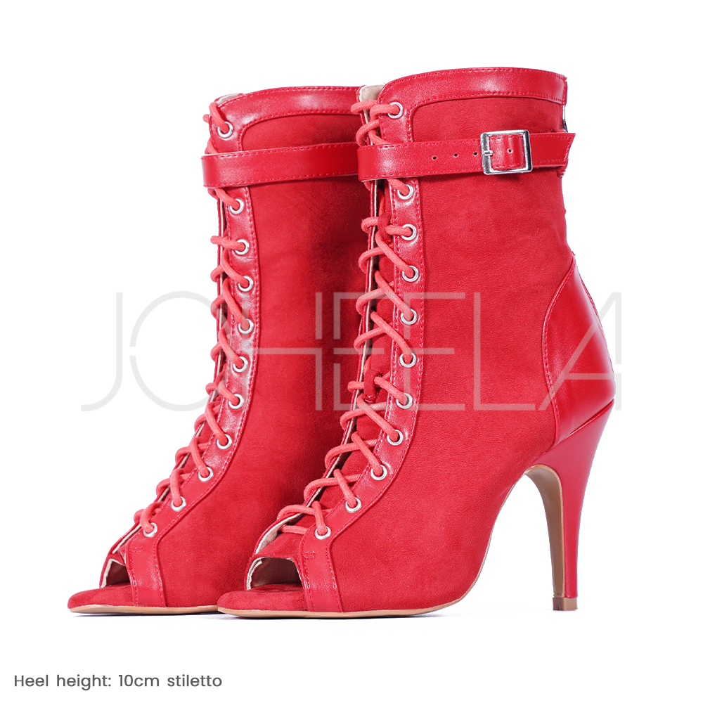 Emily Rouge - Paire à la demande Joheela - Heels dance shoes - Chaussure de danse talon