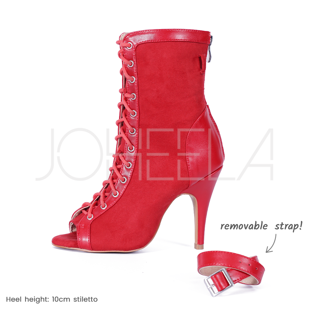 Emily Rouge - Paire à la demande Joheela - Heels dance shoes - Chaussure de danse talon