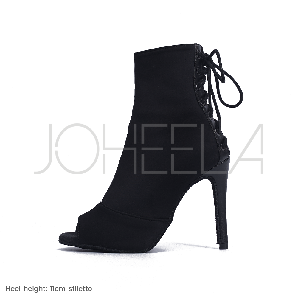 Louane black Chaussures de danse a Stiletto heels Customisable Dance heels shoes Joheela