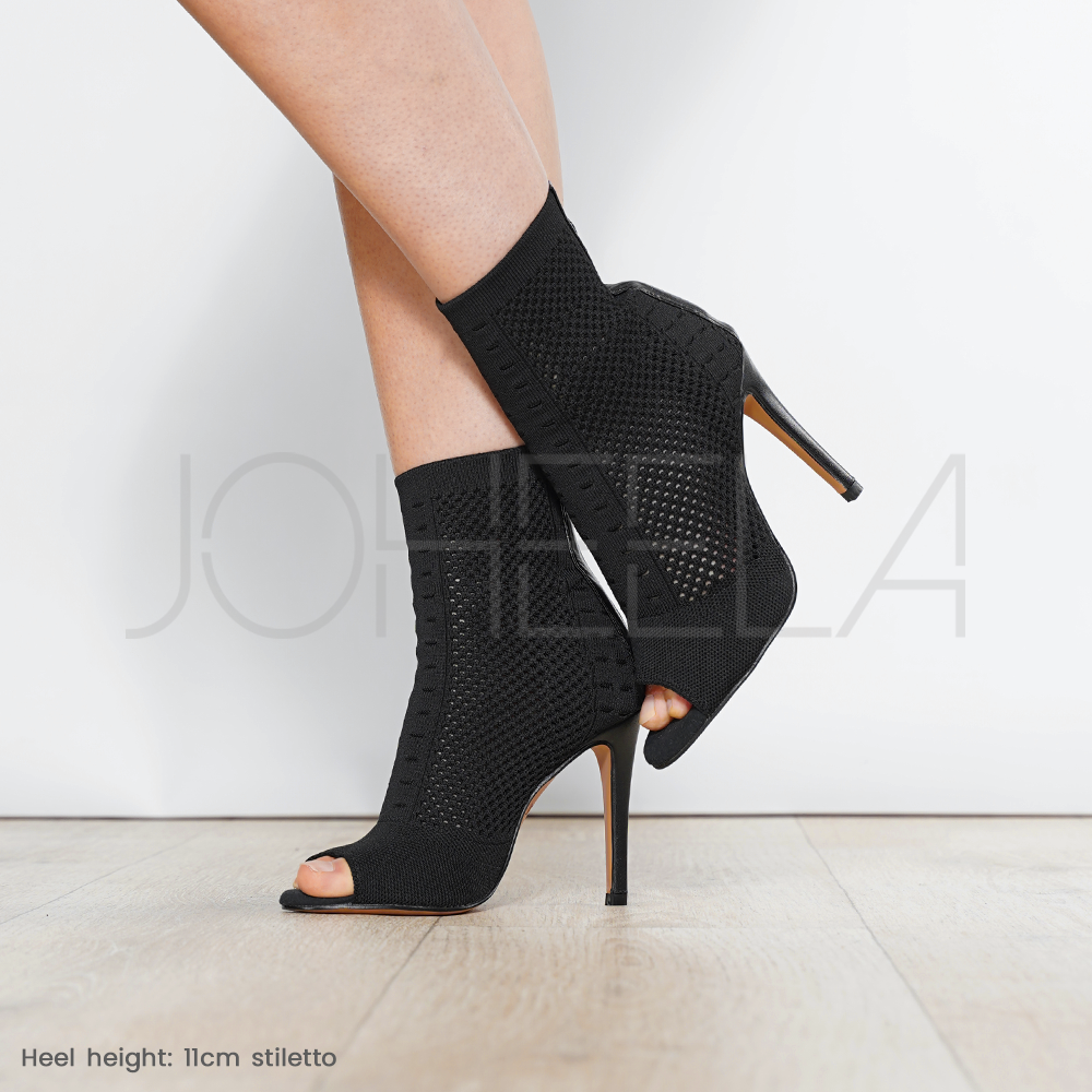 Lou noir - Paire à la demande Joheela - Heels dance shoes - Chaussure de danse talon