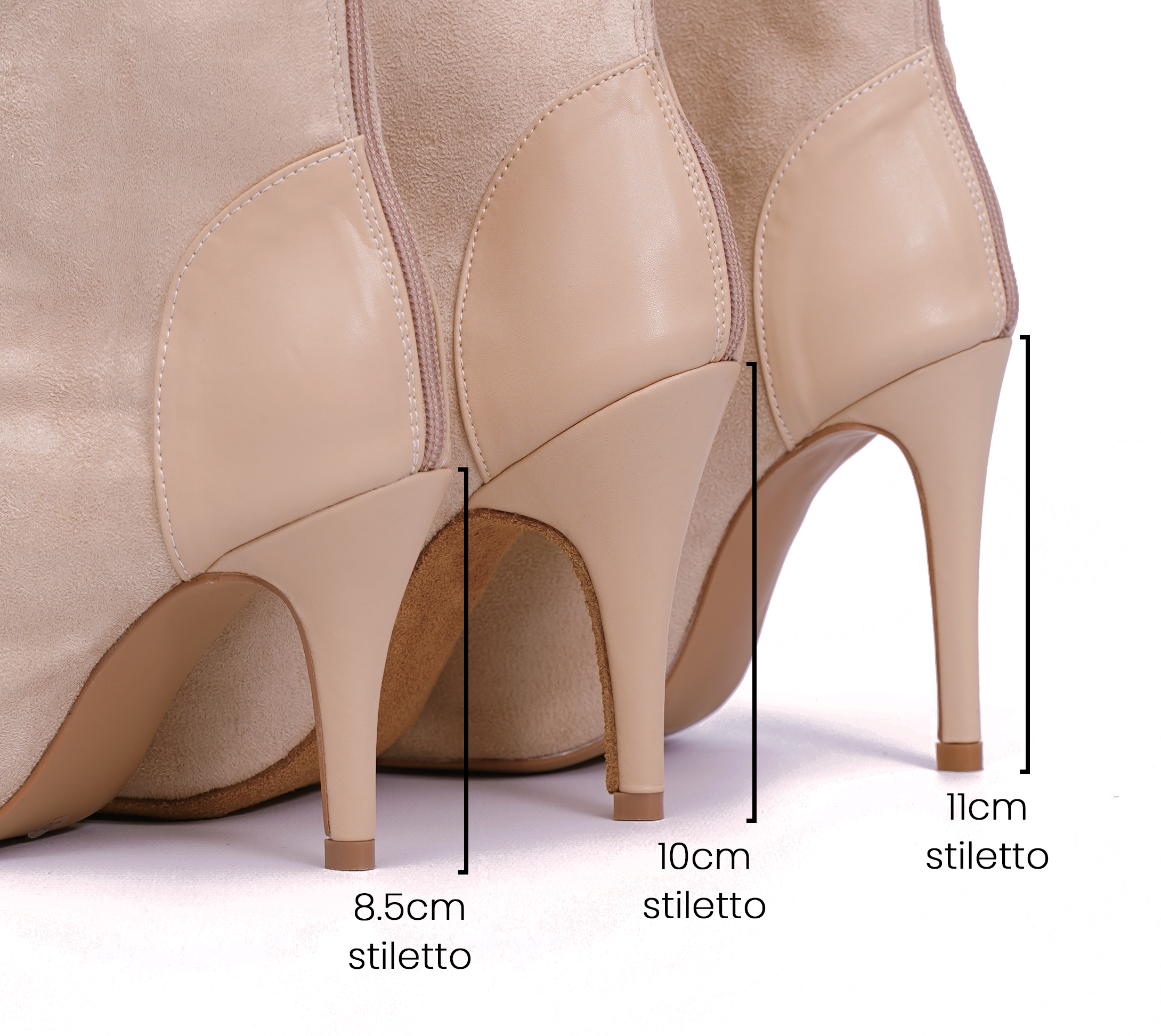 Emily Beige Talons stilettos standard Prete a expedier Joheela